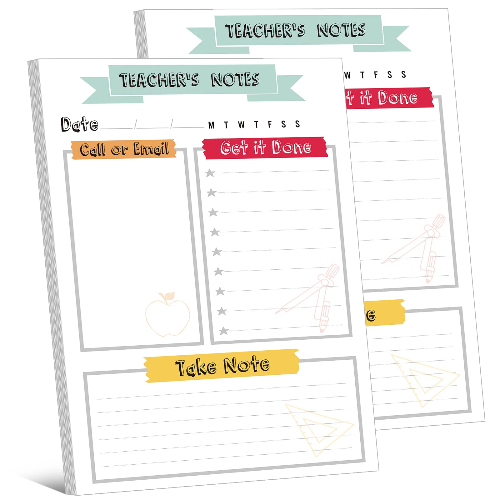 ノート・メモ帳 teacher Amazon.co.jp: Fainne 教師用メモ帳 5.9 x 8.7インチ Teacher to Do